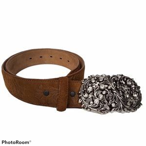 Womens Justin Belt Leather Size 32 Western Style